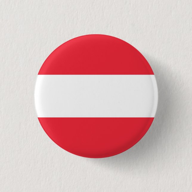 Badge Rond 2,50 Cm Drapeau national d'Autriche (Devant)
