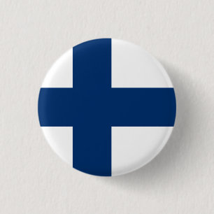 Badge Rond 2,50 Cm Drapeau national de Finlande