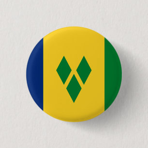 Badge Rond 2,50 Cm Drapeau national de Saint-Vincent-et-les Grenadine