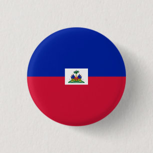 Badge Rond 2,50 Cm Drapeau national d'Haïti