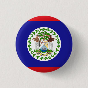 Badge Rond 2,50 Cm Drapeau national du Belize