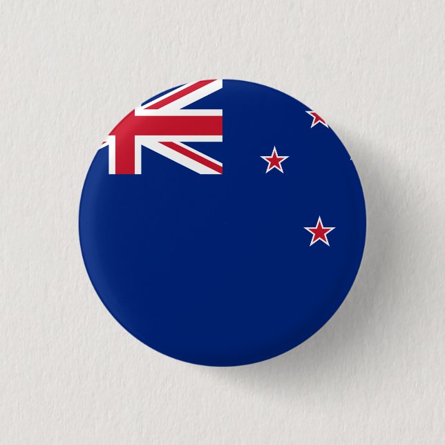 Badge Rond 2,50 Cm Drapeau néo-zélandais (Devant)