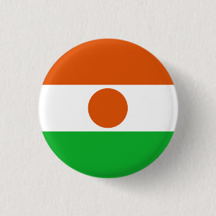 Badge Rond 2,50 Cm Drapeau nigérien, Drapeau du Niger