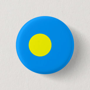 Badge Rond 2,50 Cm Drapeau Palaos, Drapeau Palaos