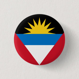 Badge Rond 2,50 Cm Drapeau patriotique d'Antigua-et-Barbuda