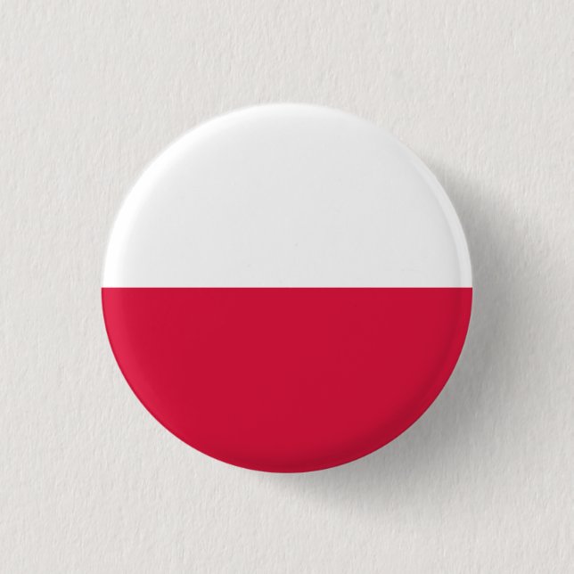 Badge Rond 2,50 Cm Drapeau polonais (Devant)