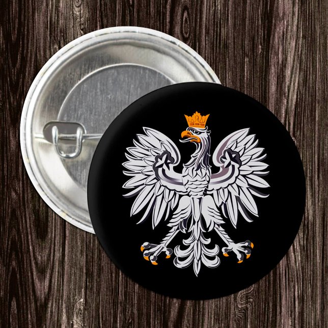 Badge Rond 2,50 Cm Drapeau polonais, Aigle & Pologne mode /sports (Créateur téléchargé)