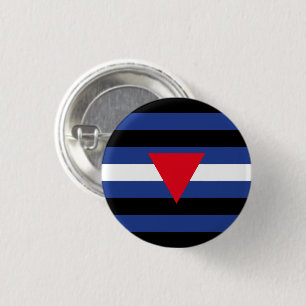 Badge Rond 2,50 Cm Drapeau Queer Pride en cuir