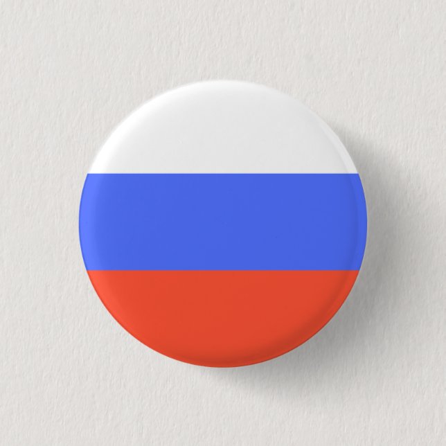 Badge Rond 2,50 Cm Drapeau russe (Devant)