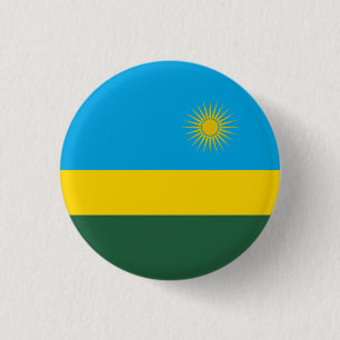 Badge Rond 2,50 Cm Drapeau rwandais, Drapeau du Rwanda