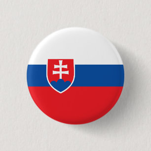Badge Rond 2,50 Cm Drapeau slovaque, Drapeau slovaque