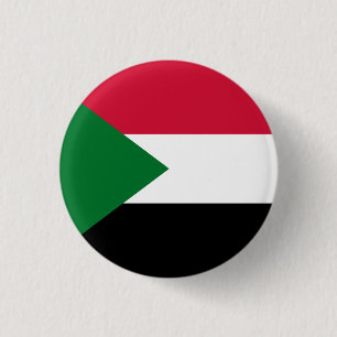 Badge Rond 2,50 Cm Drapeau soudanais, Drapeau soudanais