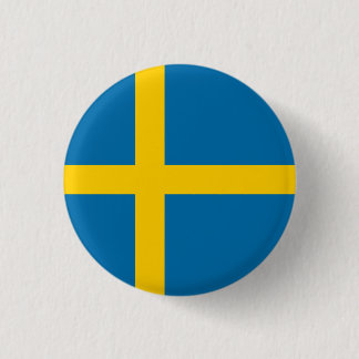 Badge Rond 2,50 Cm Drapeau suédois, Drapeau suédois