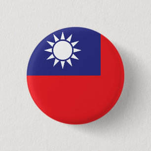 Badge Rond 2,50 Cm Drapeau taïwanais