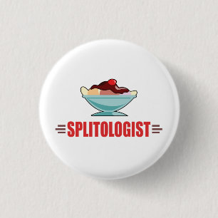 Badge Rond 2,50 Cm Drôle de Split Banana