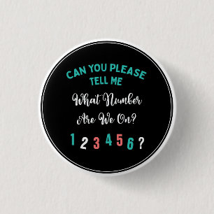 Badge Rond 2,50 Cm Drôle Joueur De Bunco Quel Nombre Sommes-Nous Sur