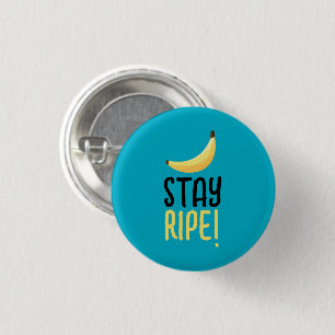 Badge Rond 2,50 Cm Drôles de faveurs de fête à la banane rétro éditab