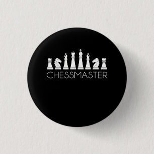 Badge Rond 2,50 Cm Échecs - Chessmaster