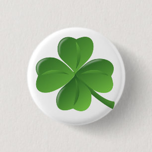Badge Rond 2,50 Cm Écloseur à 4 feuilles Lucky Pin