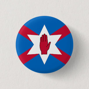 Badge Rond 2,50 Cm Ecossais d'insigne de l'Irlande du Nord
