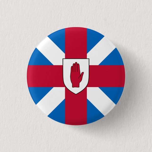 Badge Rond 2,50 Cm Ecossais d'insigne d'Ulster (Devant)