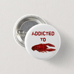 Badge Rond 2,50 Cm Écrefish/Crawfish/Crawfish