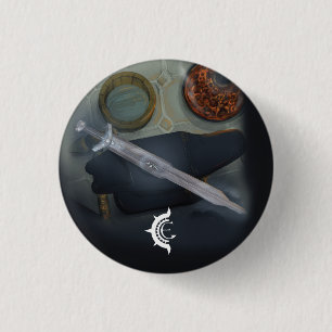 Badge Rond 2,50 Cm Écrire - Bouton lame Galdorstane