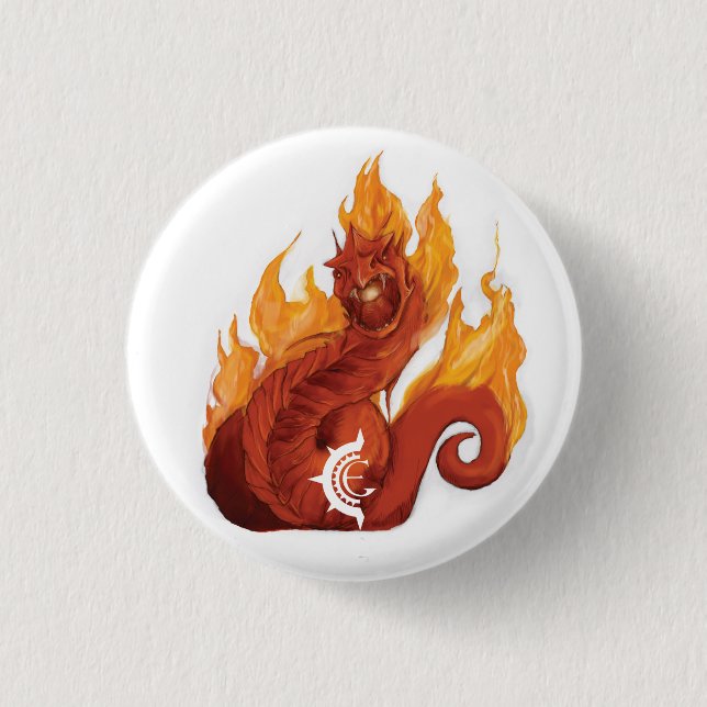 Badge Rond 2,50 Cm Écrire - Bouton Retourner (Devant)