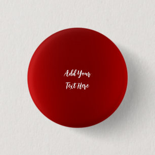 Badge Rond 2,50 Cm Écriture professionnelle ajouter du texte rouge mo