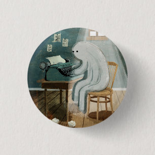 Badge Rond 2,50 Cm Écrivain fantôme