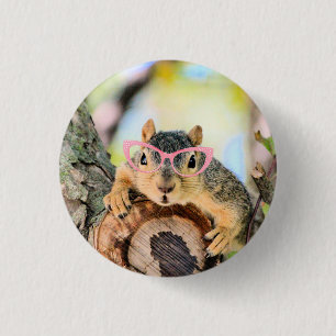 Badge Rond 2,50 Cm Écureuil chic