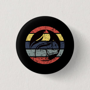 Badge Rond 2,50 Cm Écureuil Rétro