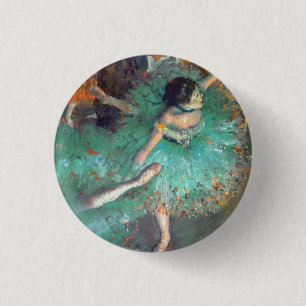 Badge Rond 2,50 Cm Edgar Degas - Les Danseuses Vertes - Danse de Ball