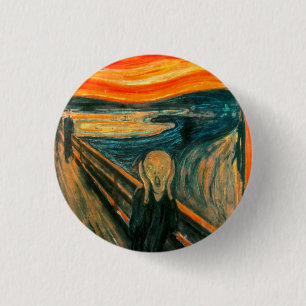 Badge Rond 2,50 Cm EDVARD MUNCH - le cri perçant 1893