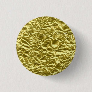 Badge Rond 2,50 Cm Effet de feuille d'or personnalisé