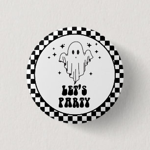 Badge Rond 2,50 Cm Éffrayant Halloween Faisons la fête