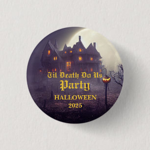 Badge Rond 2,50 Cm Éffrayante fête d'Halloween