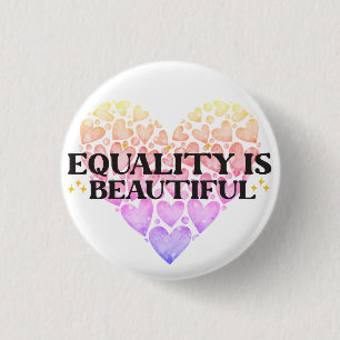 Badge Rond 2,50 Cm Égalité cardiaque