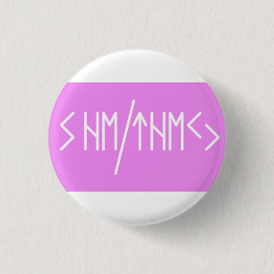 Badge Rond 2,50 Cm Elder Futhark Elle/Ils pronouns