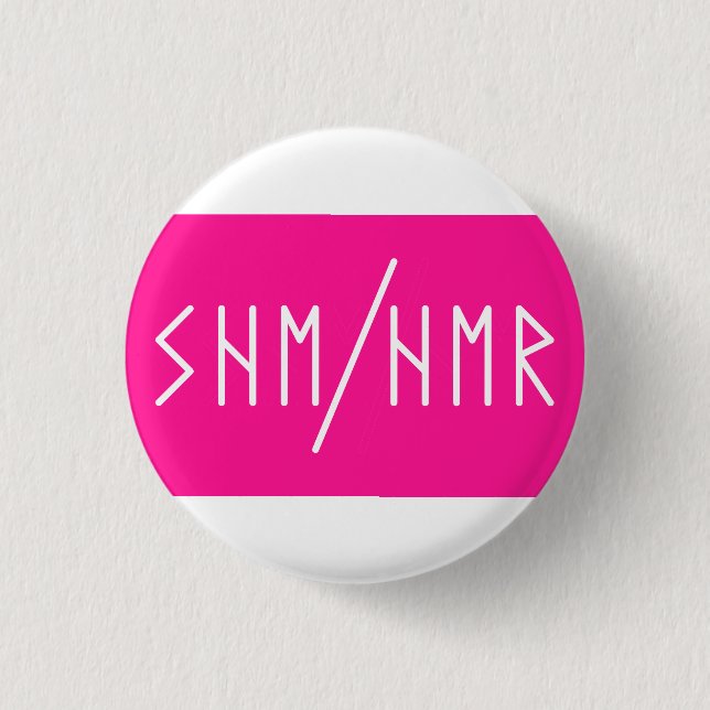 Badge Rond 2,50 Cm Elder Futhark Elle/Ses pronouns (Devant)
