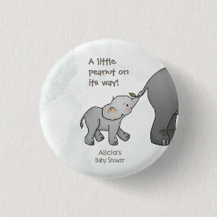 Badge Rond 2,50 Cm Élément mignon d'éléphant dessiné à la main pour u