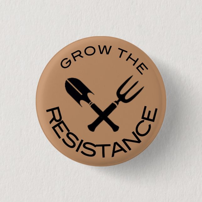Badge Rond 2,50 Cm Élevez la résistance (Devant)