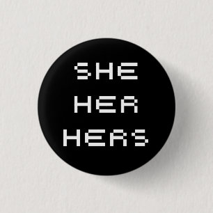Badge Rond 2,50 Cm elle pronoms