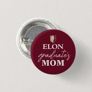 Badge Rond 2,50 Cm Elon   Maman du diplômé