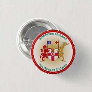 Badge Rond 2,50 Cm Emblème du patrimoine de l'Irlande du Nord