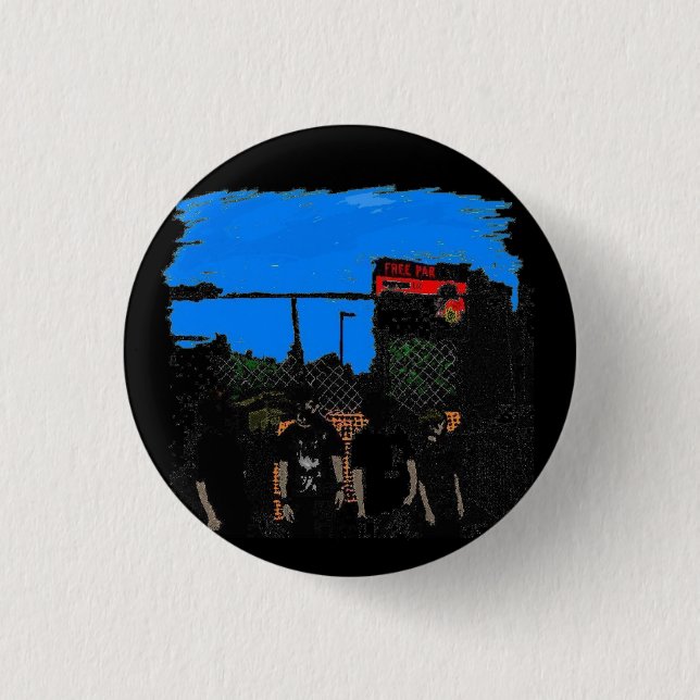 Badge Rond 2,50 Cm Émeute américaine (Devant)