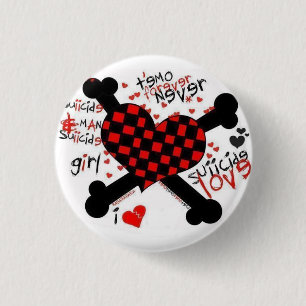 Badge Rond 2,50 Cm emo/amour