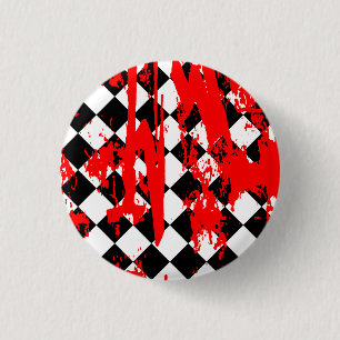 Badge Rond 2,50 Cm Emo Jacquard Paint Splatter