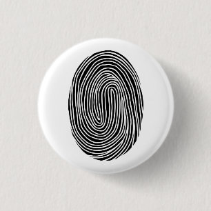 Badge Rond 2,50 Cm empreintes abstraites en noir et blanc. Lignes mod