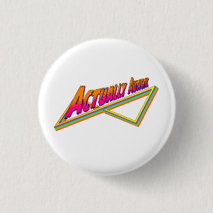 Badge Rond 2,50 Cm En fait Vibe des années 80 autistiques